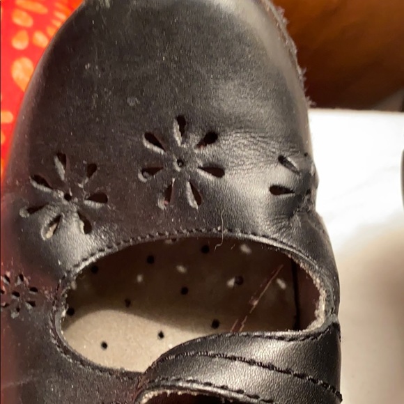 Klogs open back Mary Jane wedge used